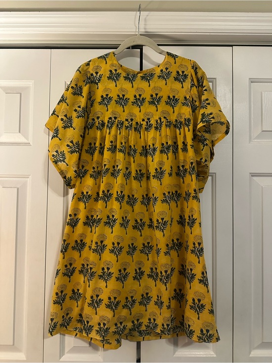 Emerson Fry Dresses & Skirts - Emerson Fry Basalie Dress featuring a marigold floral block print
